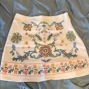 Embroidered skirt